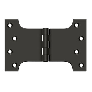 DELTANA 4" x 6" Full Mortise, Solid Brass, Parliament Hinge