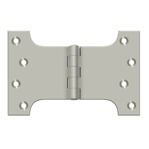 DELTANA 4" x 6" Full Mortise, Solid Brass, Parliament Hinge