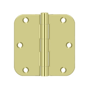 DELTANA 3-1/2" x 3-1/2" x 5/8" Radius Corner, Residential, Steel Hinge  BULK PACK
