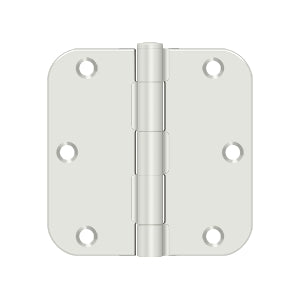 DELTANA 3-1/2" x 3-1/2" x 5/8" Radius Corner, Residential, Steel Hinge  BULK PACK