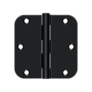 DELTANA 3-1/2" x 3-1/2" x 5/8" Radius Corner, Residential, Steel Hinge  BULK PACK
