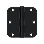 DELTANA 3-1/2" x 3-1/2" x 5/8" Radius Corner, Residential, Steel Hinge  BULK PACK
