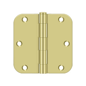 DELTANA 3-1/2" x 3-1/2" x 5/8" Radius Corner, Residential, NRP, Steel Hinge