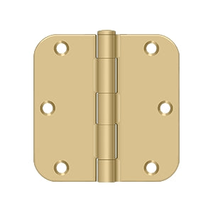 DELTANA 3-1/2" x 3-1/2" x 5/8" Radius Corner, Residential, NRP, Steel Hinge
