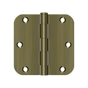 DELTANA 3-1/2" x 3-1/2" x 5/8" Radius Corner, Residential, Steel Hinge  BULK PACK