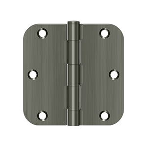 DELTANA 3-1/2" x 3-1/2" x 5/8" Radius Corner, Residential, NRP, Steel Hinge