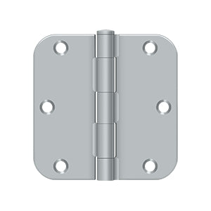 DELTANA 3-1/2" x 3-1/2" x 5/8" Radius Corner, Residential, NRP, Steel Hinge