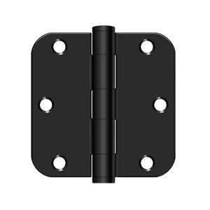 DELTANA 3-1/2" x 3-1/2" x 5/8" Radius Corner, Heavy Duty, Steel Hinge