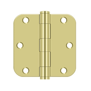 DELTANA 3-1/2" x 3-1/2" x 5/8" Radius Corner, Heavy Duty, Steel Hinge