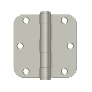 DELTANA 3-1/2" x 3-1/2" x 5/8" Radius Corner, Heavy Duty, Steel Hinge