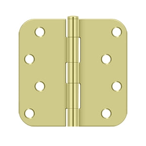 DELTANA 4" x 4" x 5/8" Radius Corner, Residential, Security, Steel Hinge  BULK PACK