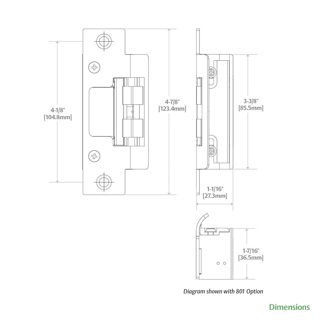 HES 8000C Series Electric Strike
