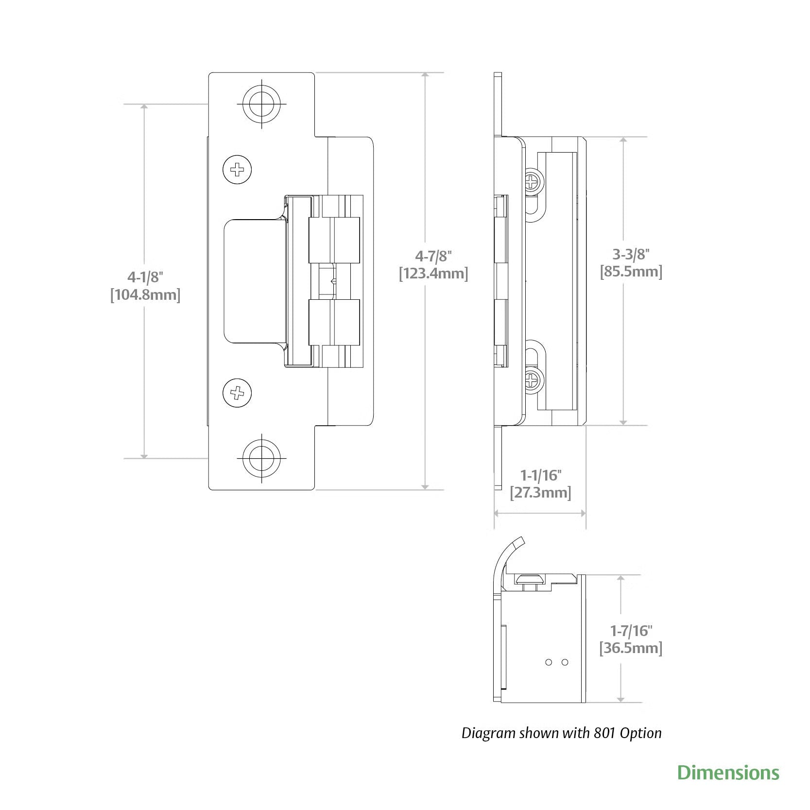 HES 8000C Series Electric Strike