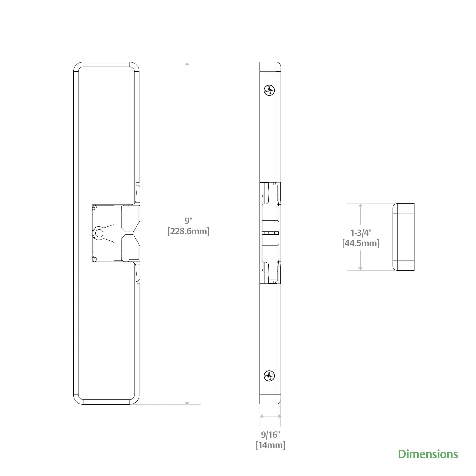 HES 9400 Series Surface Mounted Electric Strike