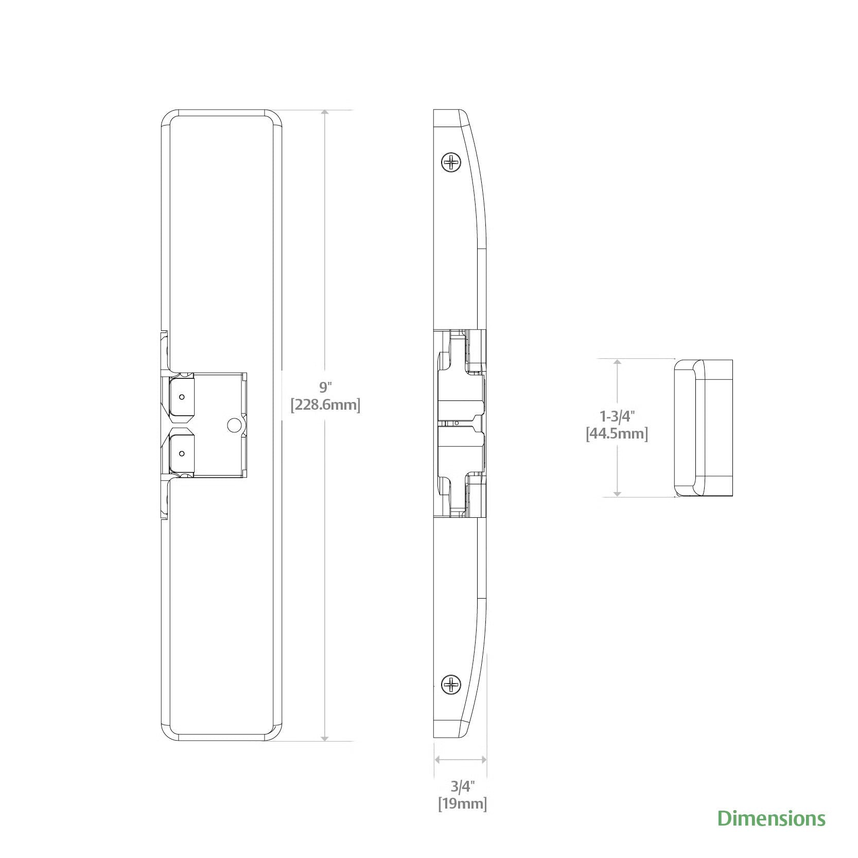HES 9500 Series Surface Mounted Electric Strike