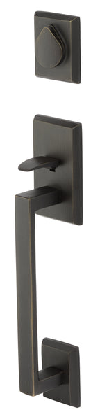 EMTEK Rustic Modern Rectangular Sectional Tubular Entry Set