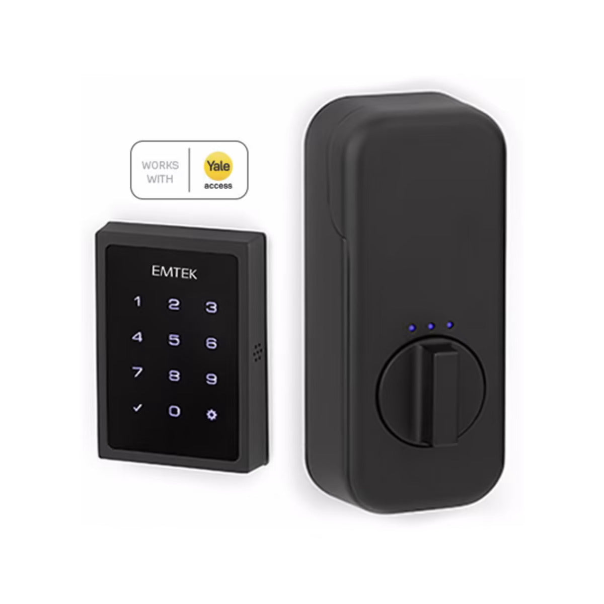 Emtek EMPowered Motorized Touchscreen SMART Keypad Deadbolt - Works with Yale Access App