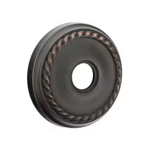 EMTEK Traditional Brass Double Hook with Rosette