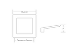 SCHAUB Finestrino Angled Square Pull