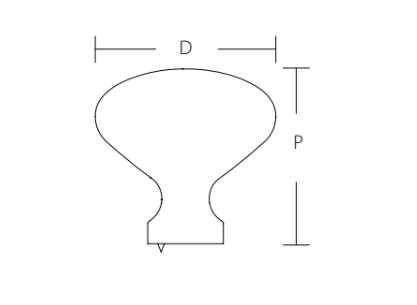 SCHAUB Traditional Oval Knob