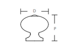 SCHAUB Siena Oval Knob