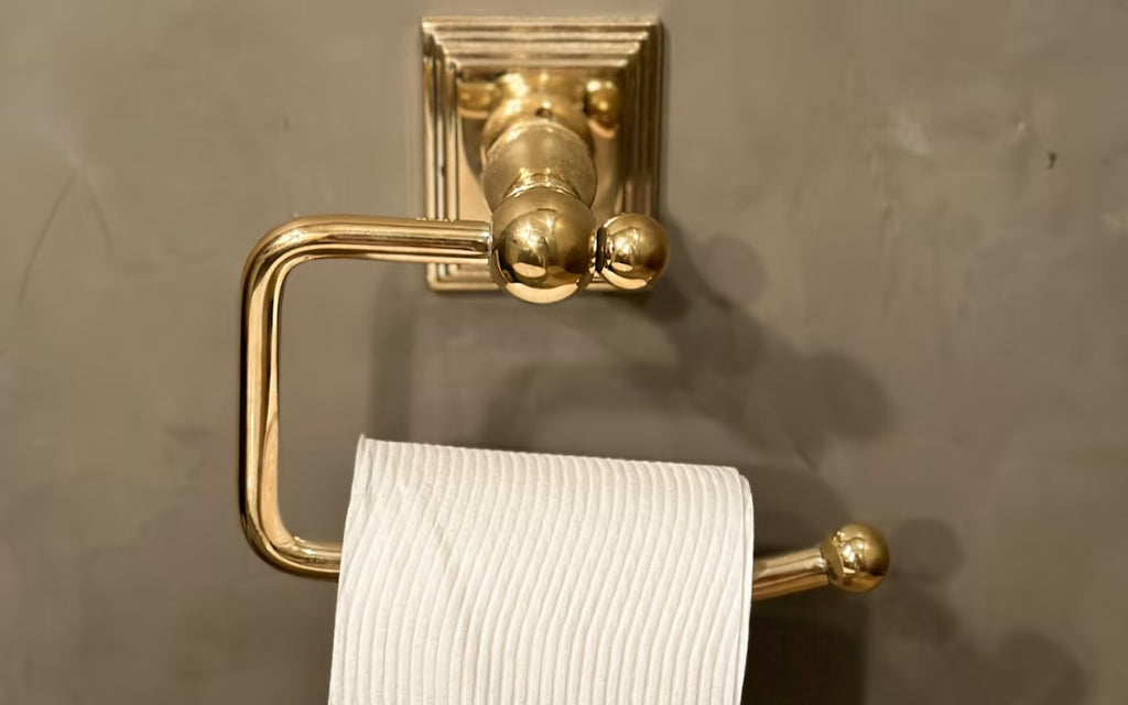 EMTEK Traditional Brass Paper Holder - Bar Style