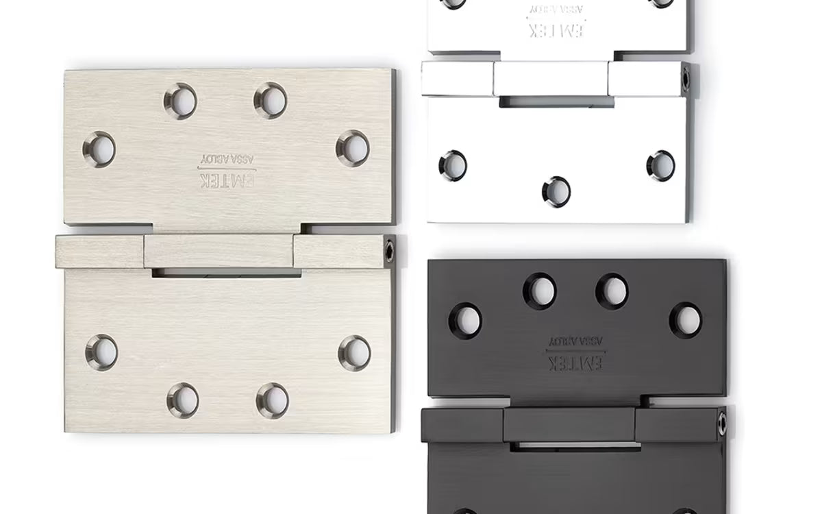 EMTEK Square Barrel Solid Brass Heavy Duty Hinges (Pair)