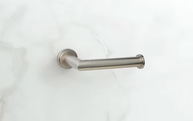 EMTEK Modern Tubular Brass Single Post Paper Holder