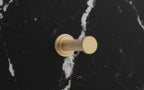 EMTEK Modern Tubular Brass Single Robe Hook With Rosette