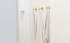 EMTEK Transitional Brass Single Hook with Rosette