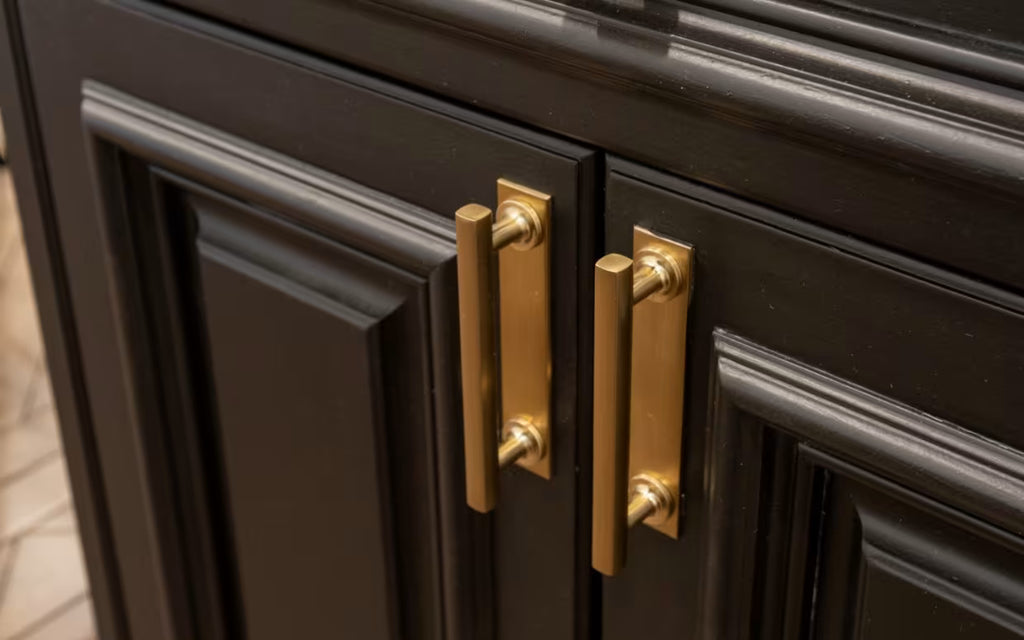 EMTEK Art Deco Rectangular Backplate for Pull