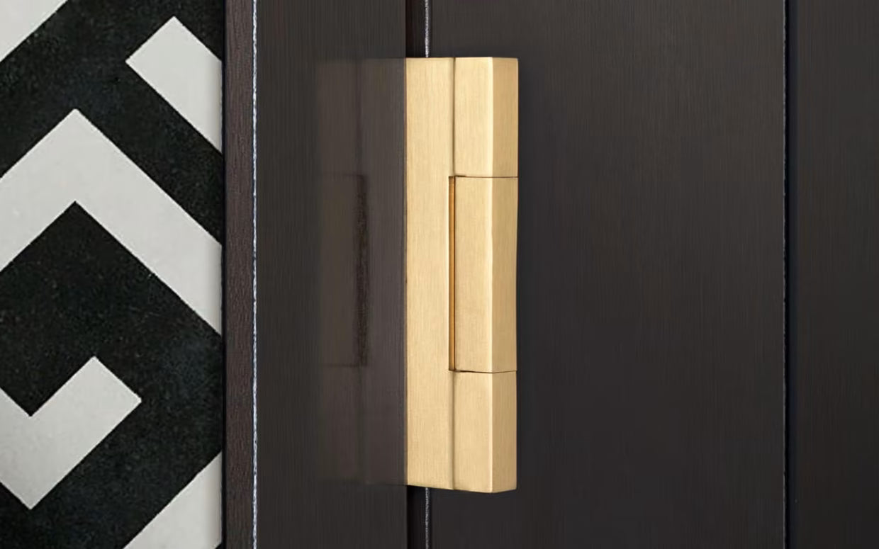 EMTEK Square Barrel Solid Brass Heavy Duty Hinges (Pair)