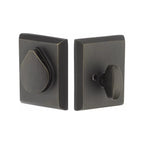 EMTEK Sandcast Bronze Rustic Modern Rectangular Keyed Deadbolt