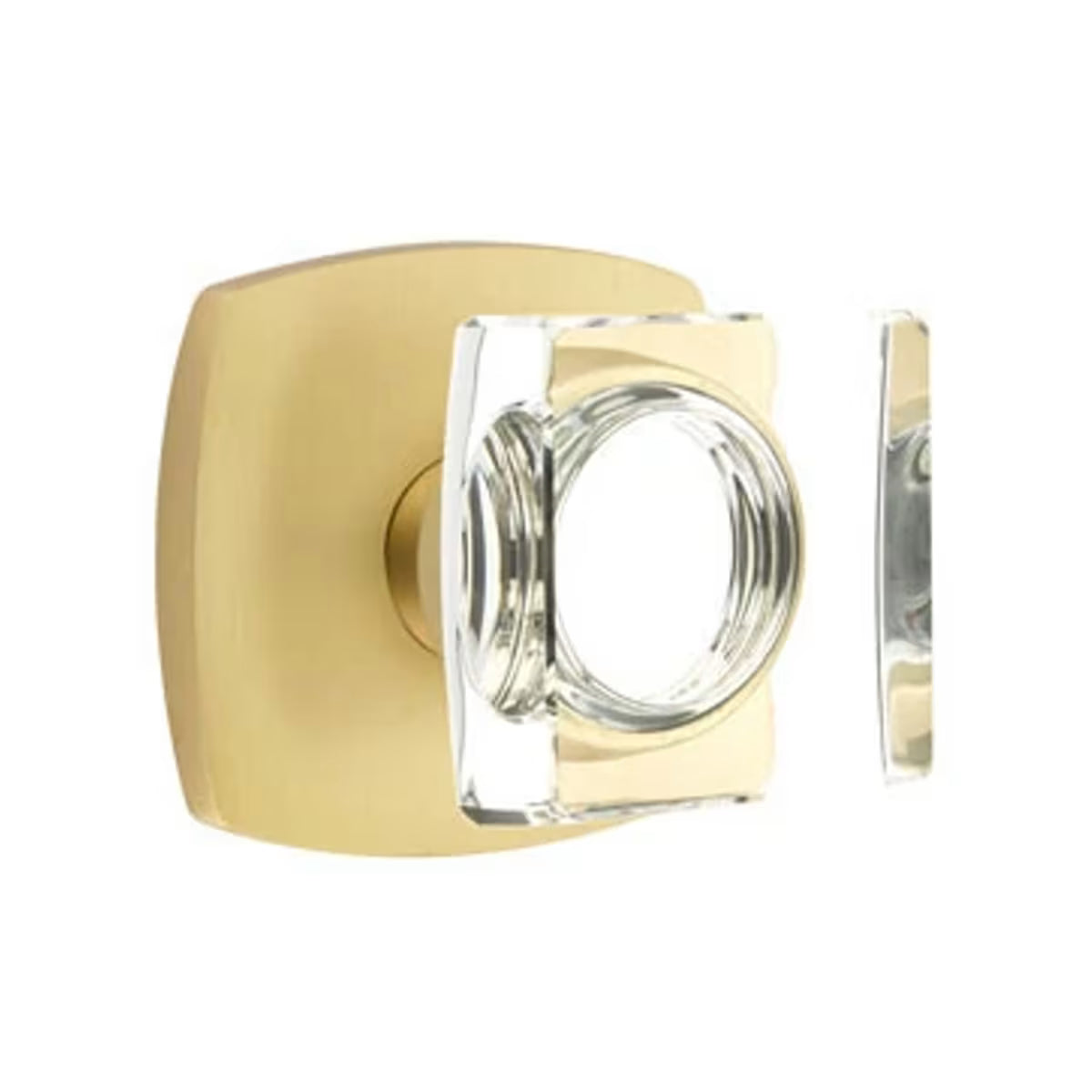 EMTEK Modern Square Glass Knob