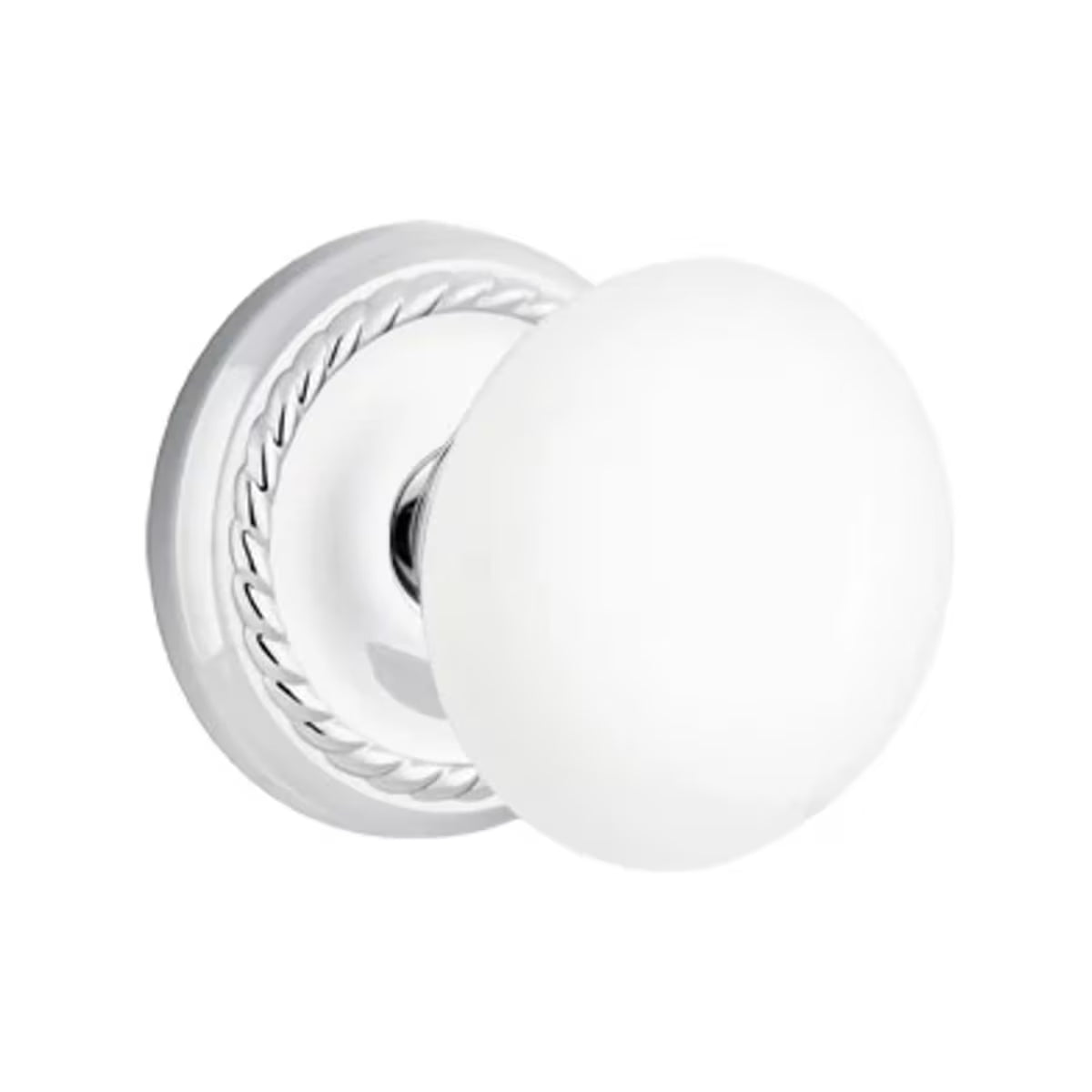 EMTEK Ice White Knob