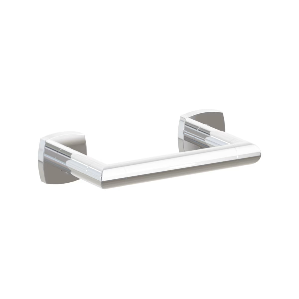 EMTEK Modern Tubular Brass Paper Holder - Pivoting Double Post
