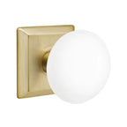 EMTEK Ice White Knob