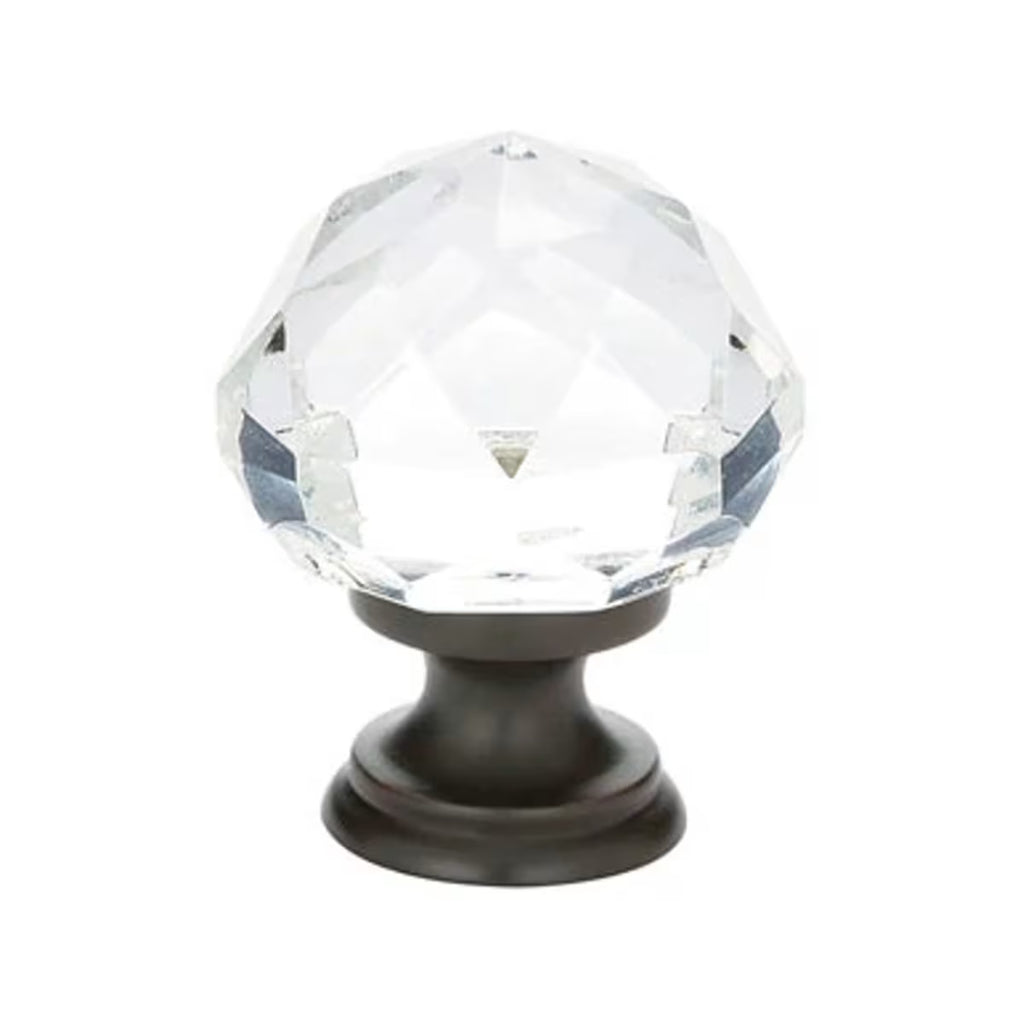 EMTEK Diamond Glass Cabinet Knob