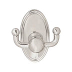EMTEK Traditional Brass Double Hook with Rosette