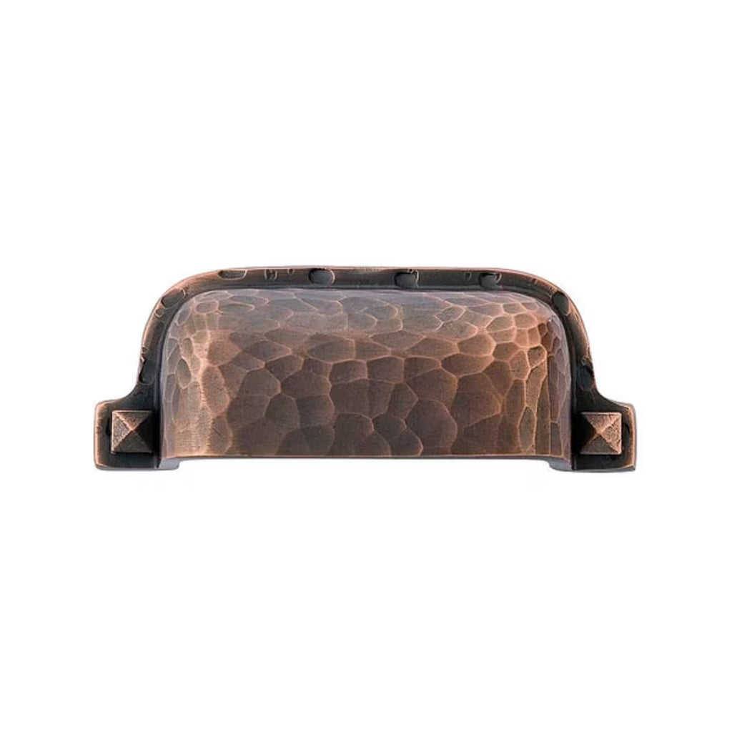 EMTEK Hammered Cup Cabinet Pull