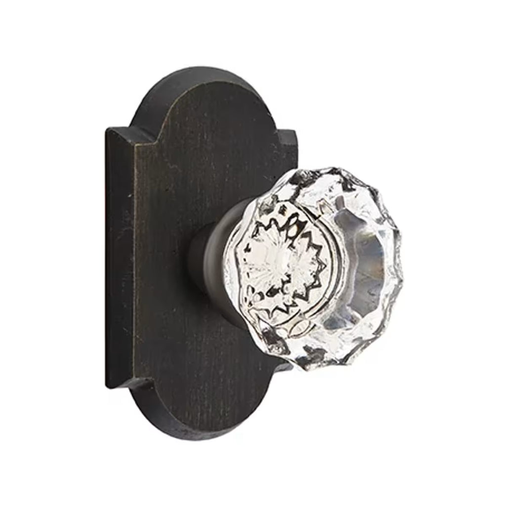 EMTEK Astoria Glass Knob - Sandcast Collection