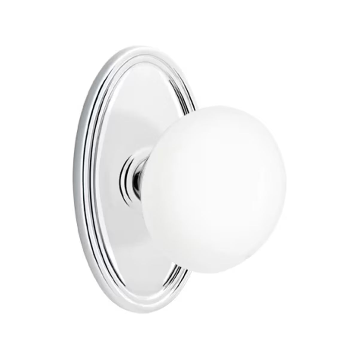 EMTEK Ice White Knob