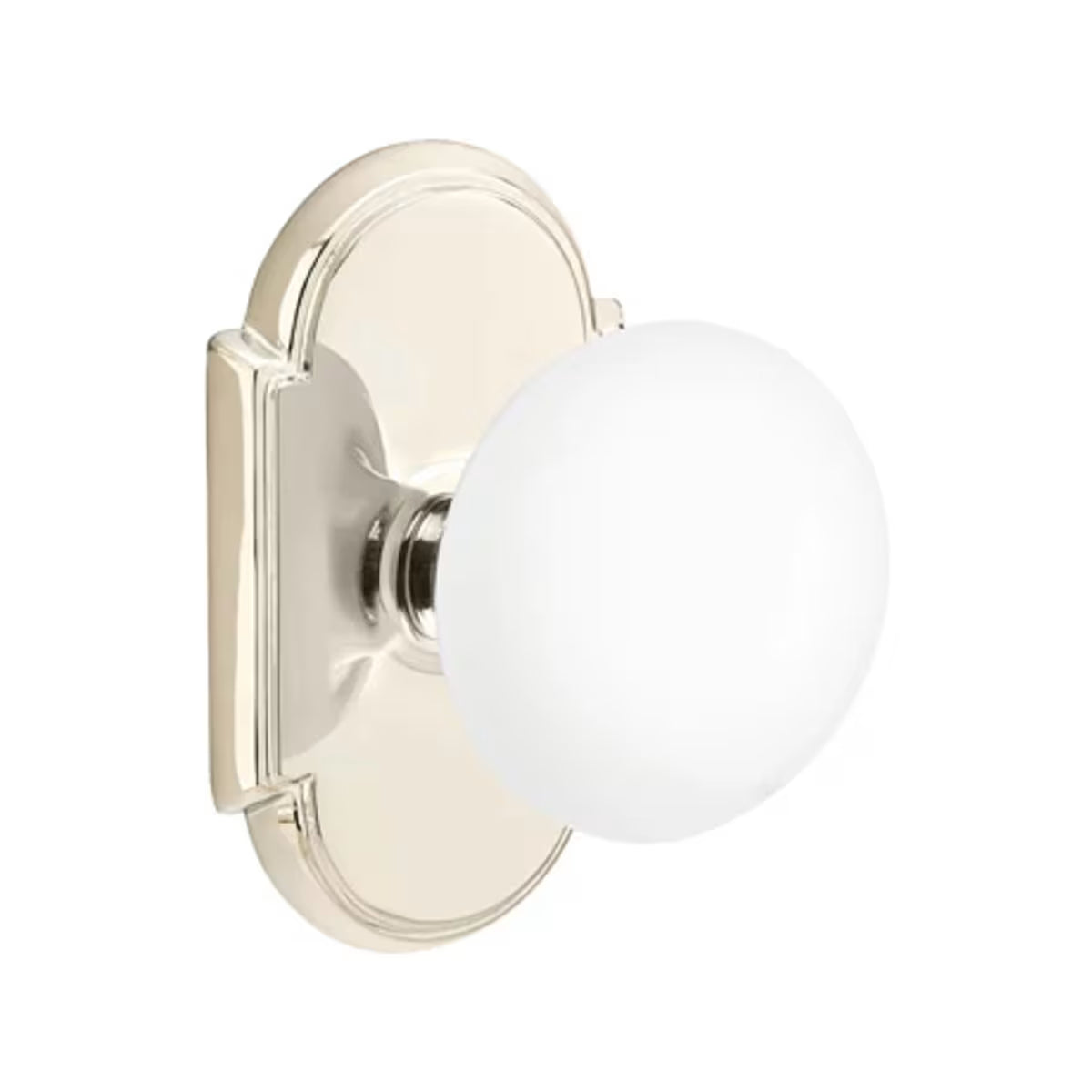 EMTEK Ice White Knob