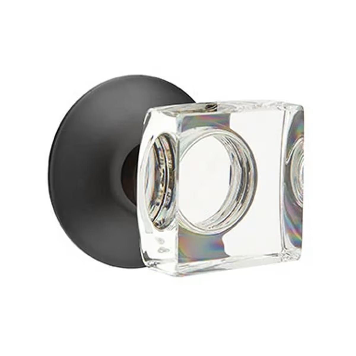 EMTEK Modern Square Glass Knob