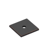 EMTEK Art Deco Square Cabinet Backplate for Knob
