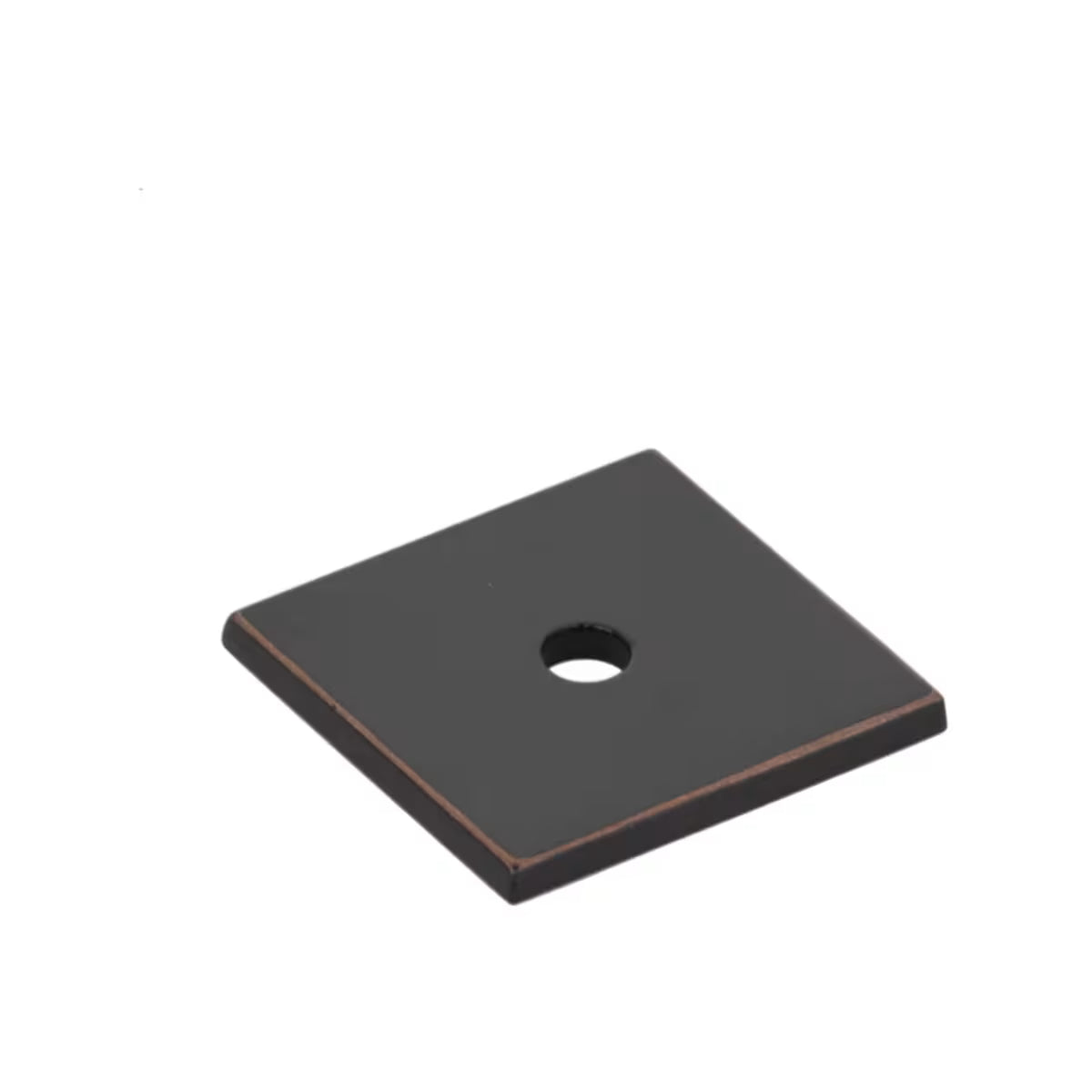 EMTEK Art Deco Square Cabinet Backplate for Knob