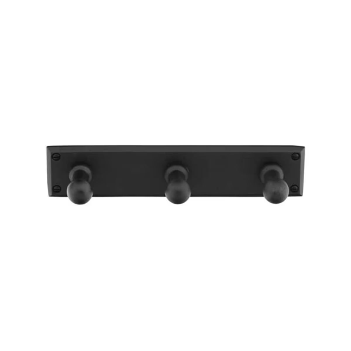EMTEK Sandcast Bronze 3 Hooks with Rectangular Plate