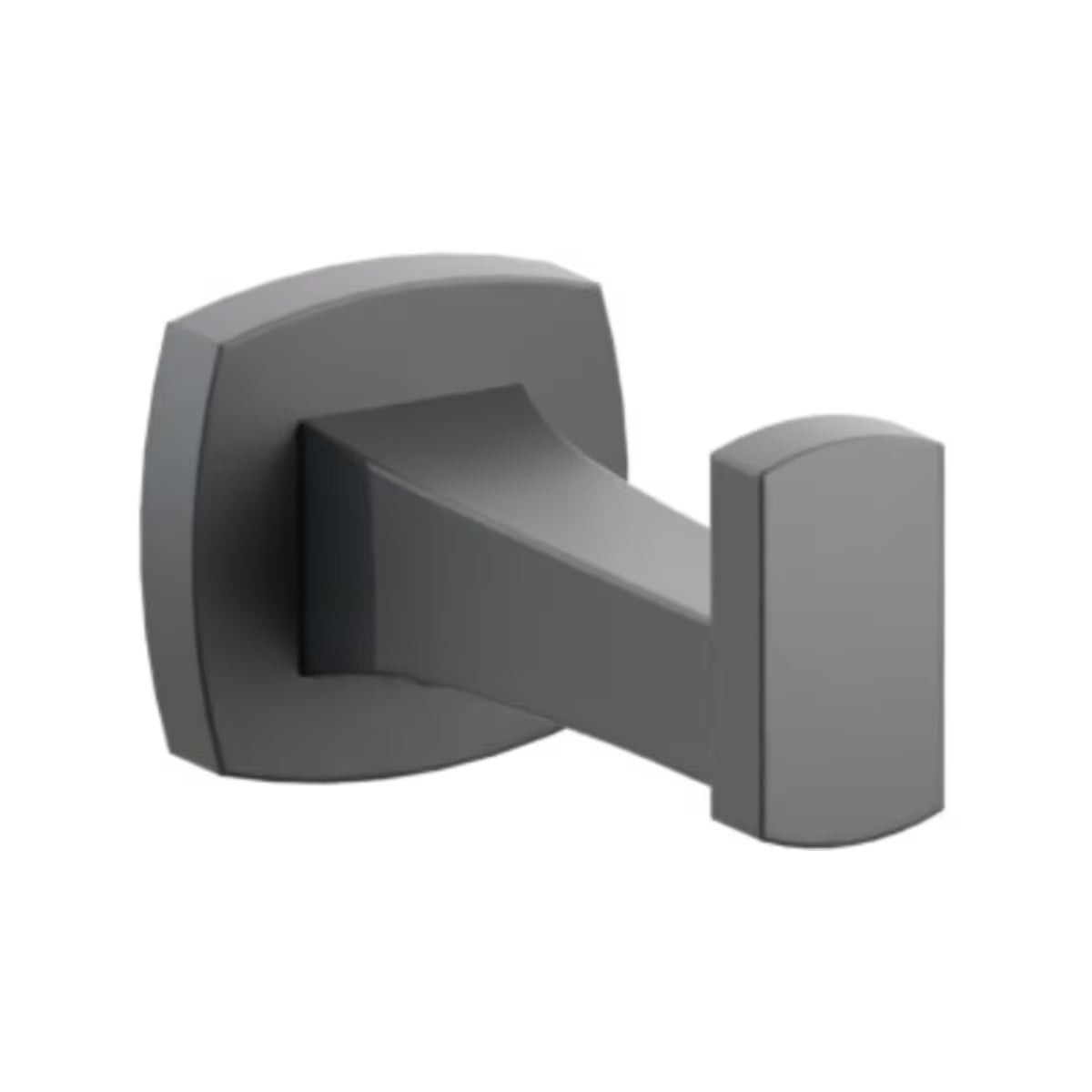 EMTEK Transitional Flared Brass Single Robe Hook with Rosette