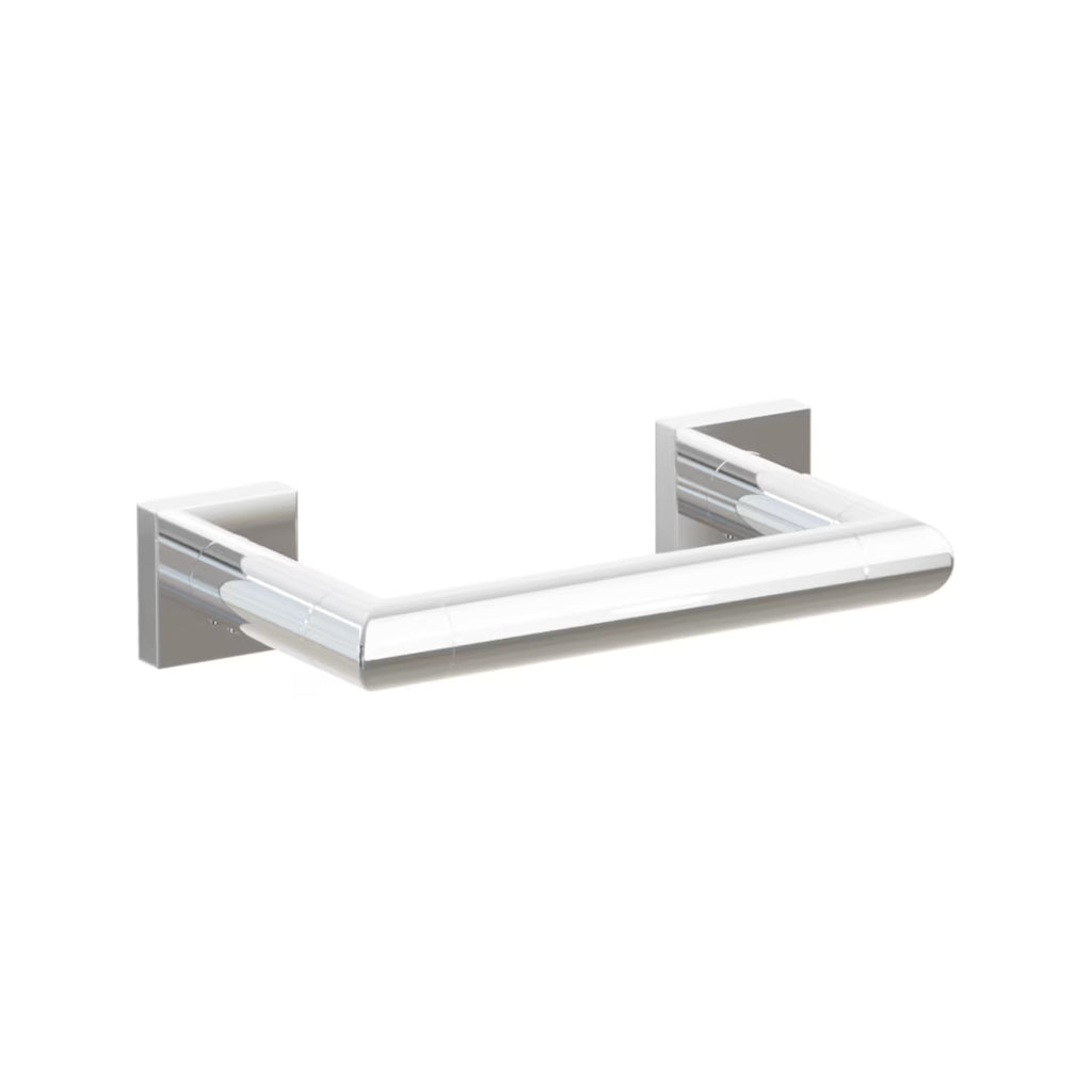 EMTEK Modern Tubular Brass Paper Holder - Pivoting Double Post