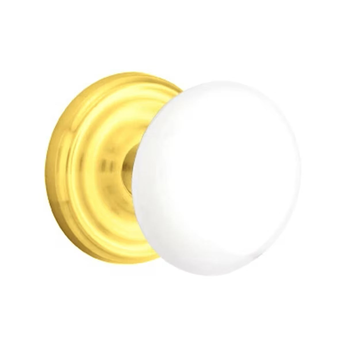 EMTEK Ice White Knob